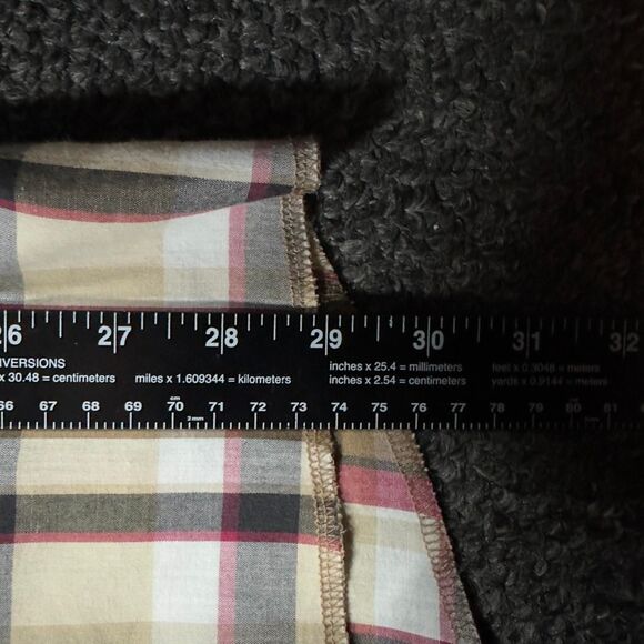 Wrangler Western Brown Plaid Pearl Snap Short Sleeve Shirt - Picture 5 of 5